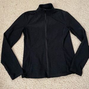 Beyond Yoga Spacedye On the Go Mock Neck Jacket in Darkest Night size XS